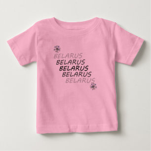 T-shirt Pour Bébé Bleuet National Biélorusse