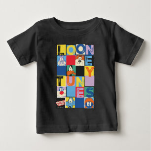T-shirt Pour Bébé Blocs de contrôle de caractères LOONEY TUNES™