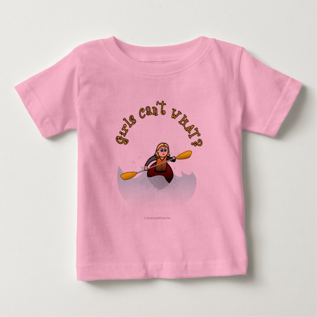 T-shirt Pour Bébé Blonde Female Kayaker (Devant)