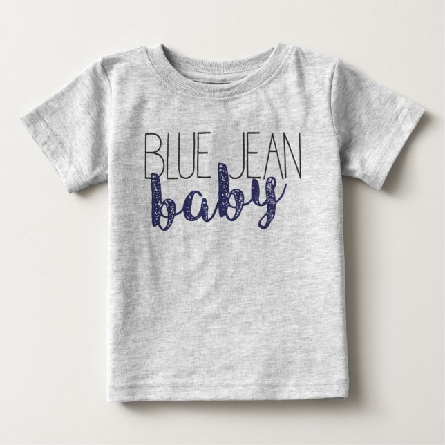 T-shirt Pour Bébé Blue Jean Baby Pop Culture Nouveauté Musique (Devant)