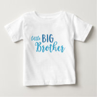 Blue Little Big Brother Toddler Long Sleeve Tee
