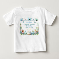Blue Pastel Butterfly Fairy First Birday -