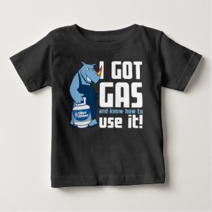 T-shirt Pour Bébé Blue Rhino "I got Gas"
