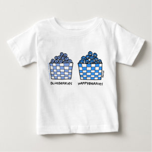 T-shirt Pour Bébé Blueberries : Caricature des baies vitrées Bébé