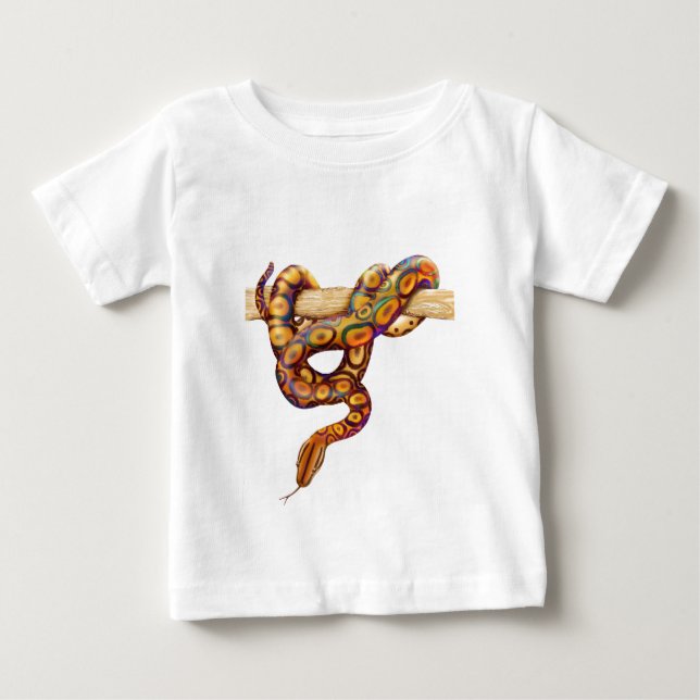 T-shirt Pour Bébé Boa brésilien d'arc-en-ciel (Devant)
