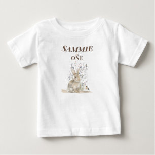 T-shirt Pour Bébé Body personnalisé Lapin 1er Anniversaire