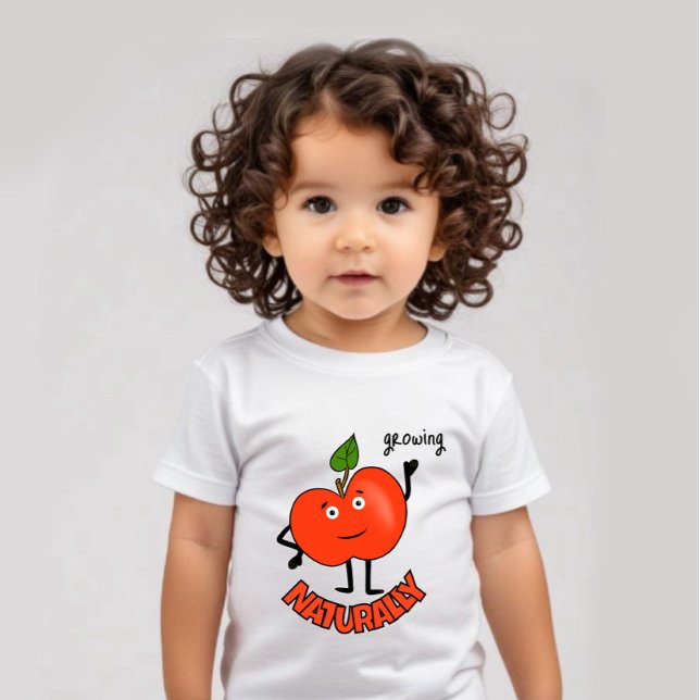 T-shirt Pour Bébé Bodysuit rouge pomme (Créateur téléchargé)