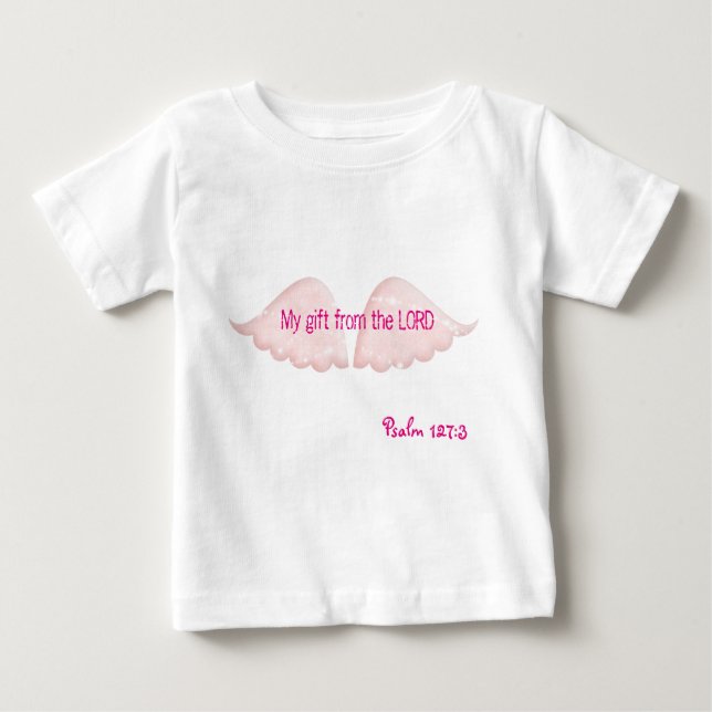T-shirt Pour Bébé Bodysuit Wings White Tutu (Devant)