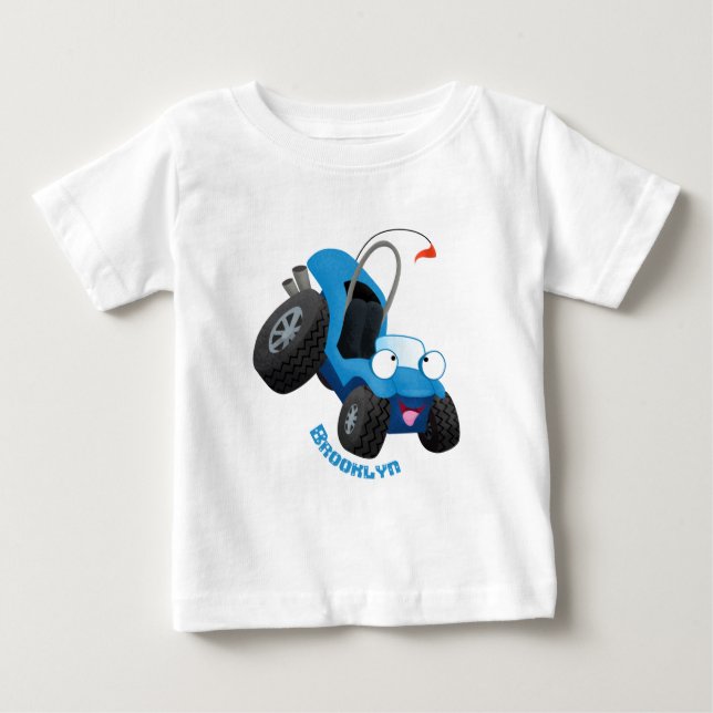 T-shirt Pour Bébé Boggy dune mignonne hors route (Devant)