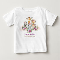 Boho Jungle Safari Animaux sauvages Baby Birthday