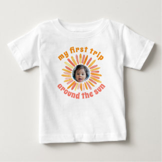 T-shirt Pour Bébé Boho Premier voyage autour du soleil 1er anniversa