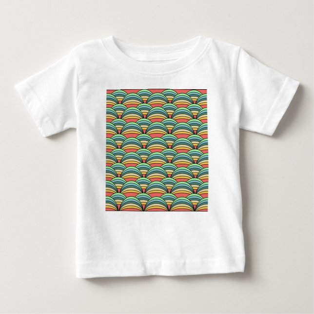 T-shirt Pour Bébé Boho Rainbows (Devant)