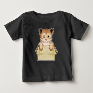 T-shirt Pour Bébé Boîte à chat