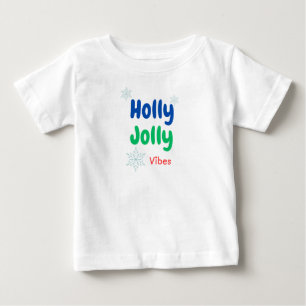 T-shirt Pour Bébé Bold Holly Jolly