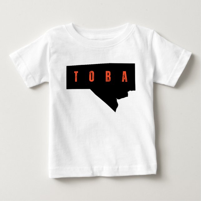 T-shirt Pour Bébé Bold Manitoba Typography Map Shirt (Devant)