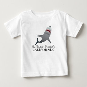 T-shirt Pour Bébé Bolinas Beach California requin tee