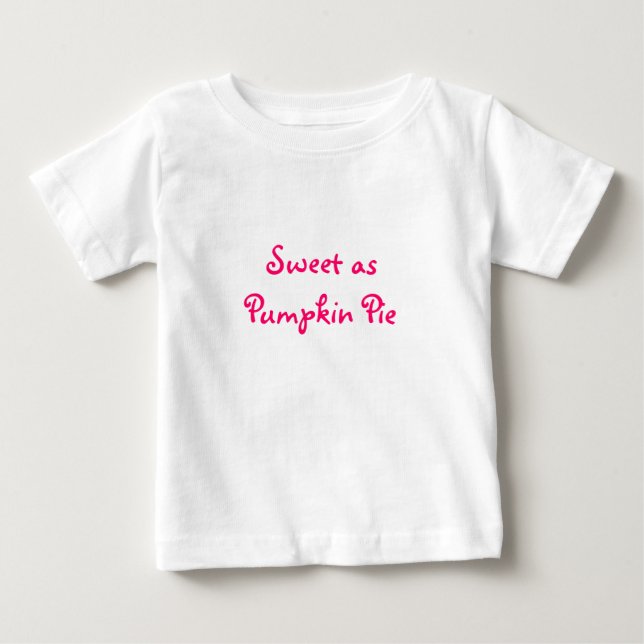 T-shirt Pour Bébé Bonbon comme tarte de citrouille (Devant)