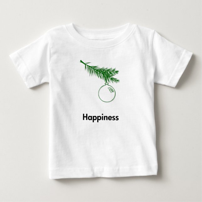 T-shirt Pour Bébé Bonheur des ornements (Devant)