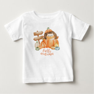 T-shirt Pour Bébé Bonjour automne