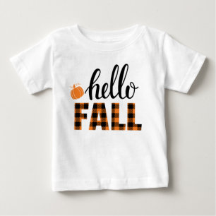 T-shirt Pour Bébé Bonjour automne