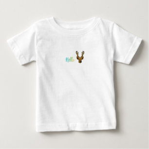 T-shirt Pour Bébé Bonjour Cerf