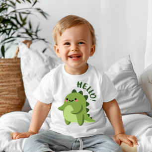 T-shirt Pour Bébé Bonjour dragon