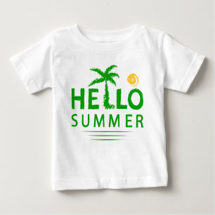 T-shirt Pour Bébé Bonjour été