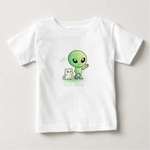 T-shirt Pour Bébé Bonjour humain