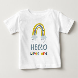 T-shirt Pour Bébé Bonjour Mon Petit Un Arc En Arc En Arc