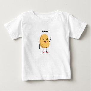 T-shirt Pour Bébé Bonjour Pomme de terre