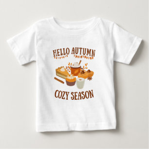 T-shirt Pour Bébé Bonjour Saison Cosy
