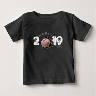 T-shirt Pour Bébé Bonne année PIg 2019 Original 3D Baby Tee