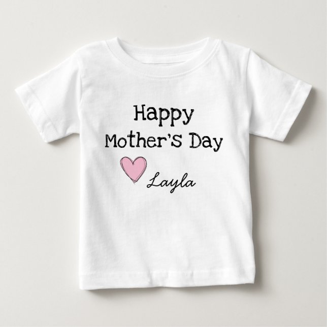 T-shirt Pour Bébé Bonne Chemise de la Fête des mères (Devant)