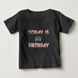 T-shirt Pour Bébé Bonne conception d'anniversaire