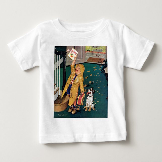 T-shirt Pour Bébé Bonne fête des mères (Devant)