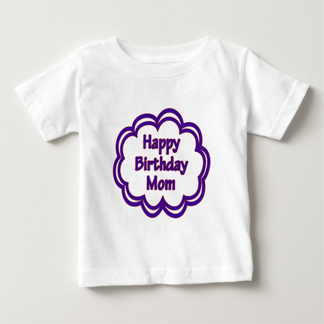T-shirt Pour Bébé Bonne maman d'anniversaire (Devant)