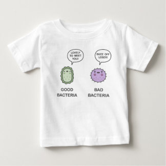 T-shirt Pour Bébé Bonnes Bactéries, Bactéries Mauvaises