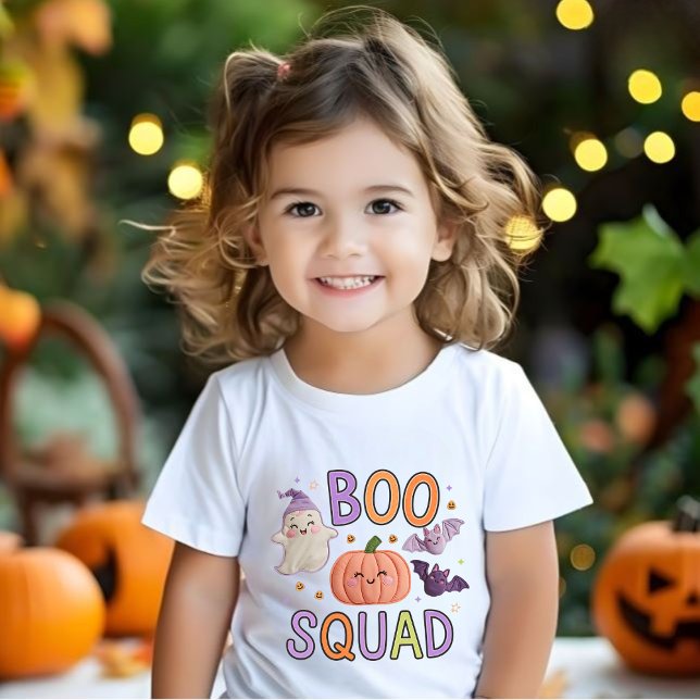T-shirt Pour Bébé Boo Squad : de mignons amis d'Halloween (Créateur téléchargé)