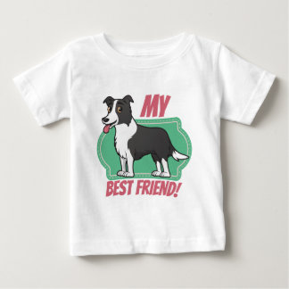 T-shirt Pour Bébé Border collie est mon meilleur ami