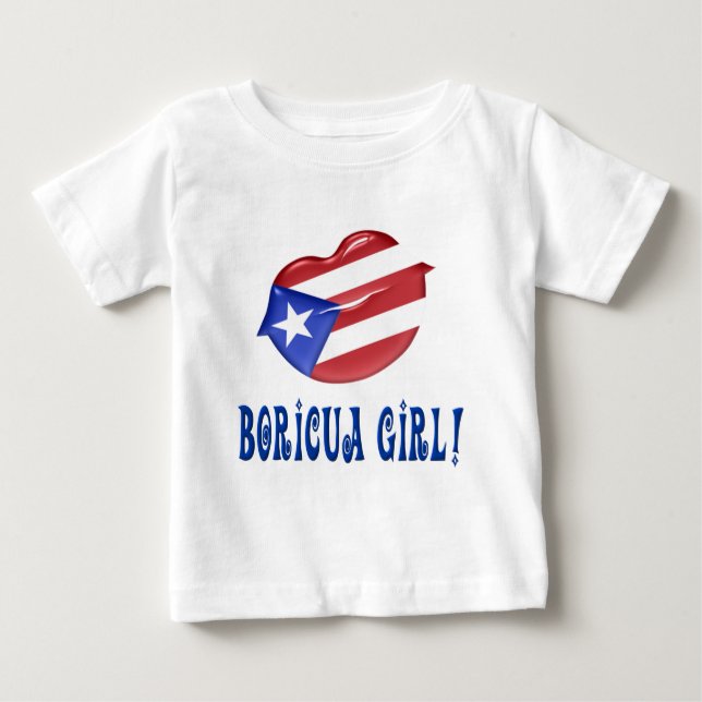 T-shirt Pour Bébé Boricua Girl (Devant)