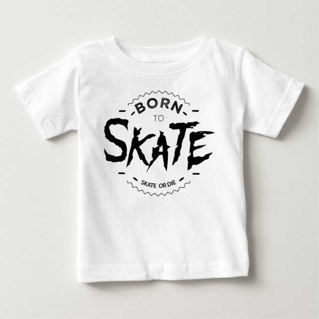T-shirt Pour Bébé Born to skate (Devant)