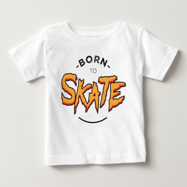 T-shirt Pour Bébé Born to skate (Devant)