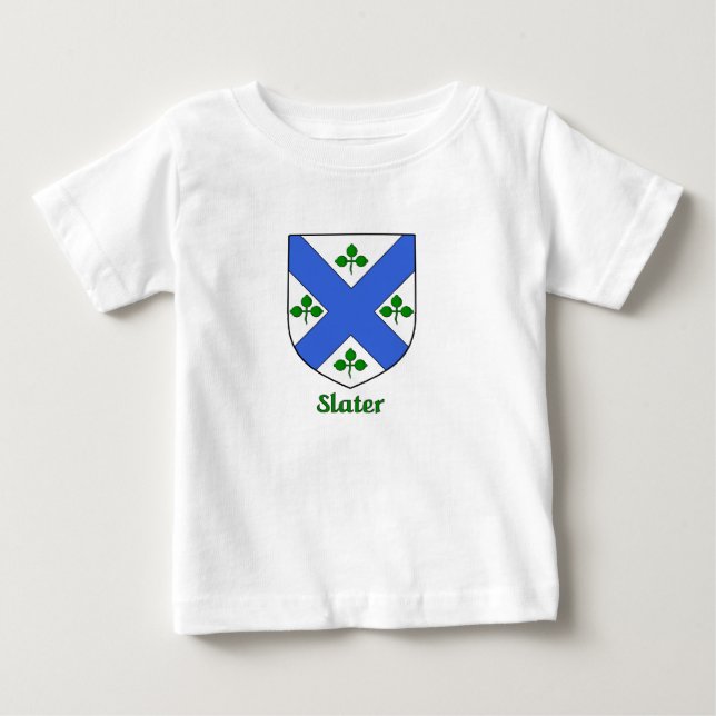 T-shirt Pour Bébé Bouclier de famille Slater (Devant)