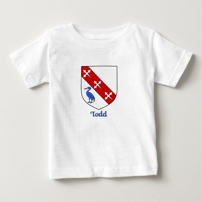 T-shirt Pour Bébé Bouclier de la famille Todd (Devant)