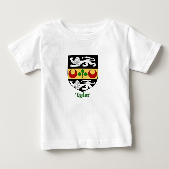 T-shirt Pour Bébé Bouclier de la famille Tyler (Devant)