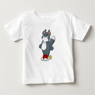 T-shirt Pour Bébé Boule de bowling de chat