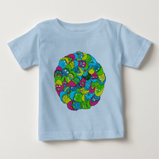 T-shirt Pour Bébé Boule de crétin (Devant)