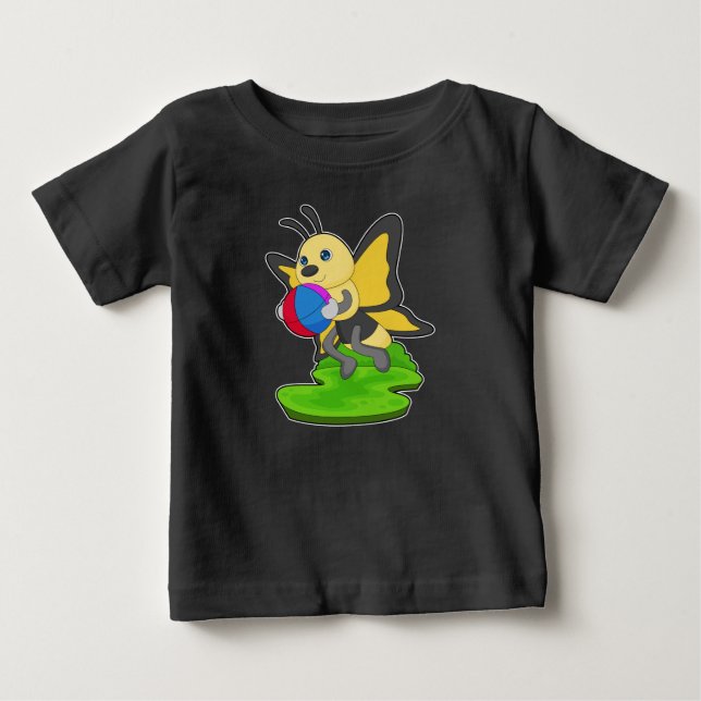 T-shirt Pour Bébé Boule papillon (Devant)