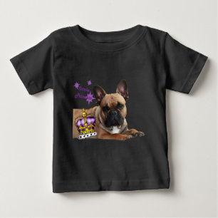 T-shirt Pour Bébé Bouledogue français Princess French Bulldog