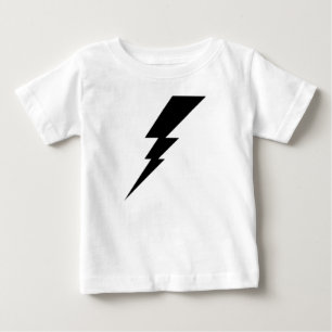 T-shirt Pour Bébé Boulon d'éclair noir Flash
